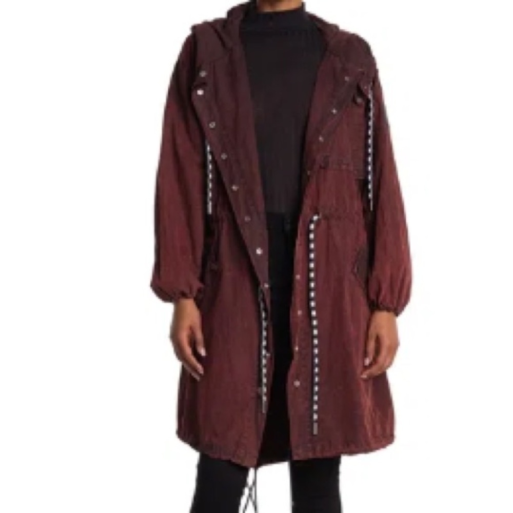 Proenza Schouler | White Label Crinkle Coat / Parka / Jacket in red- Size M NEW